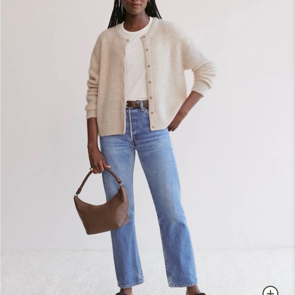 Hayes Crewneck cardigan - 35% alpaca, 35% wool, 30% polyester - Picture 4 of 9